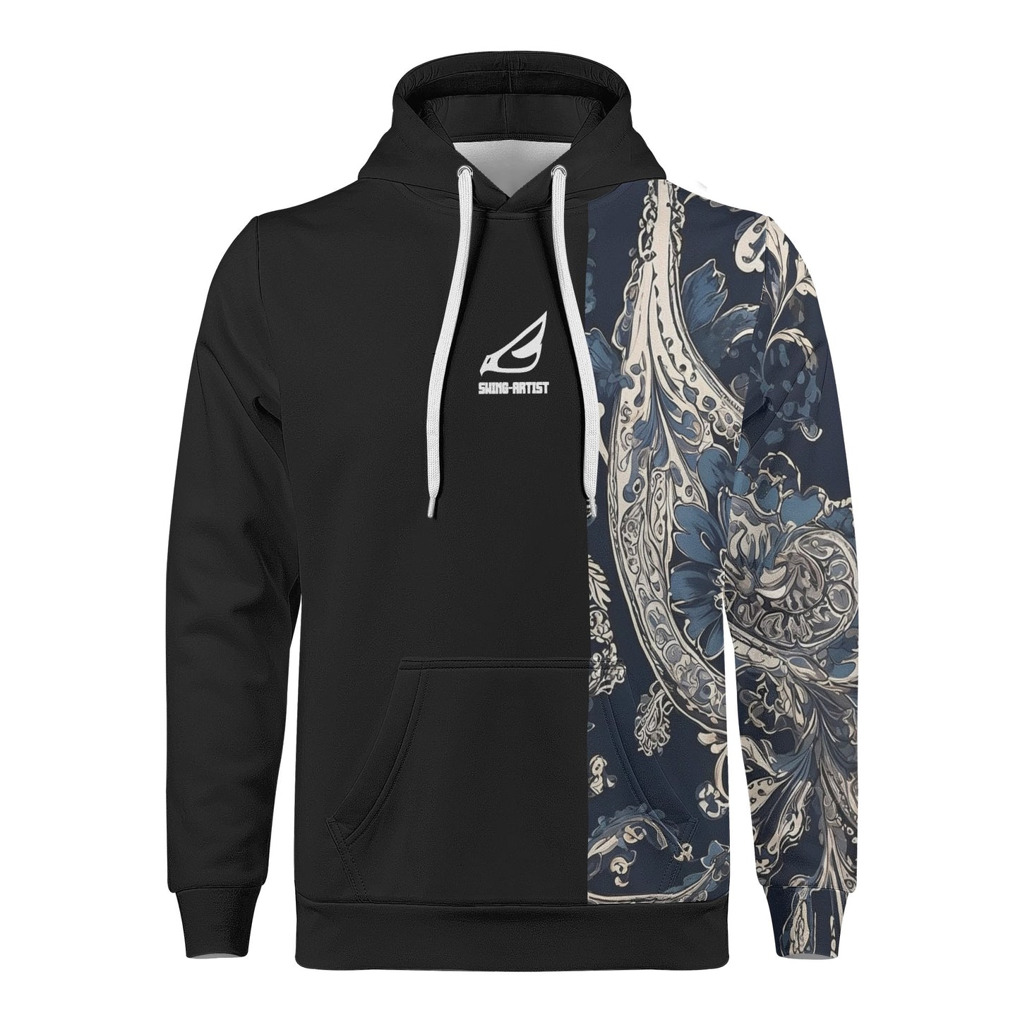 swing-artist blue paisley motifs Hoodie