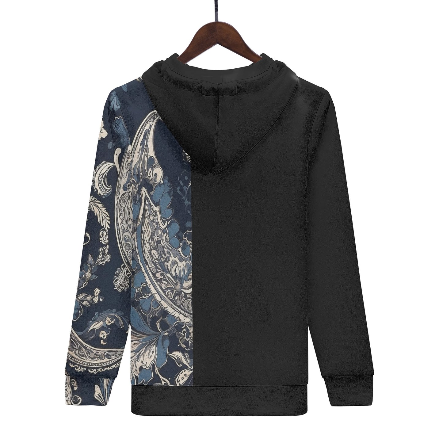 swing-artist blue paisley motifs Hoodie