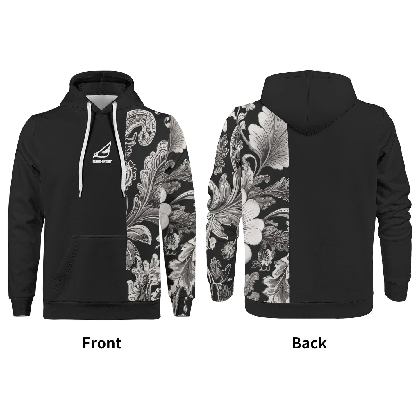 swing-artist black paisley Hoodie