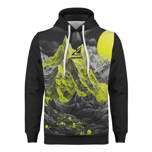 swing-artist mountain in florescent Hoodie